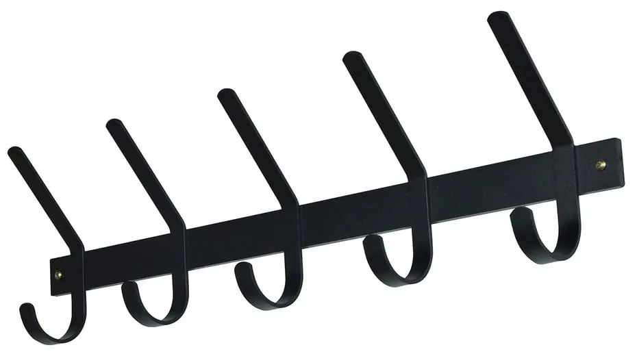 Fekete fém fali fogas 70 cm Dexter – Spinder Design