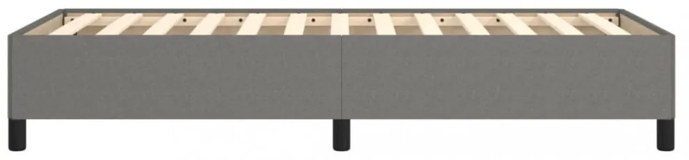sötétszürke szövet ágykeret matrac nélkül 100x200 cm