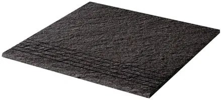 Lépcső Rako Taurus Granit fekete 30x30 cm csúszásgátló TCV34069.1