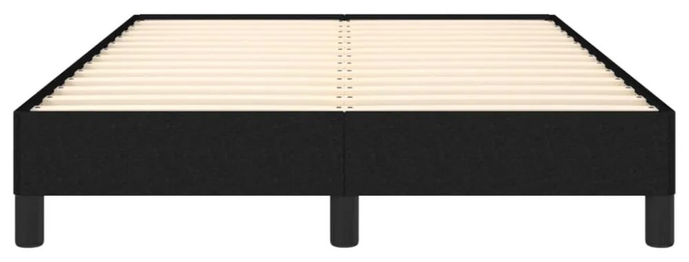 ágykeret matrac nélkül fekete 120x190 cm szövet