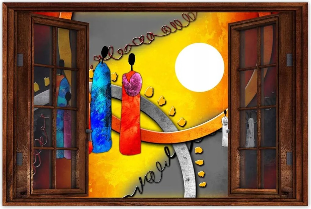 Poszterek 90x60 Afrikai család