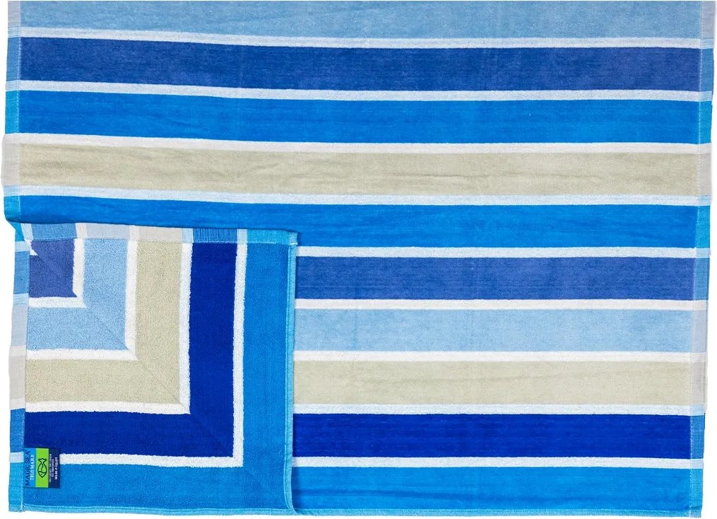 MIRAGE Strandtörölköző kék 165x90cm