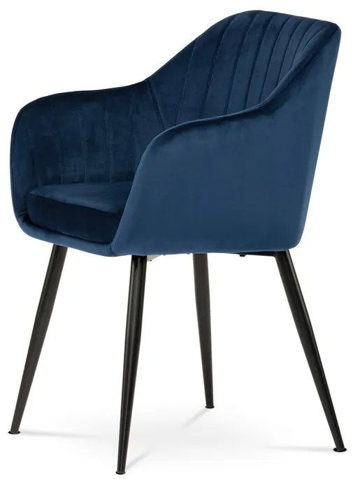 Kék Bársony Étkezőszék. PIKA BLUE4