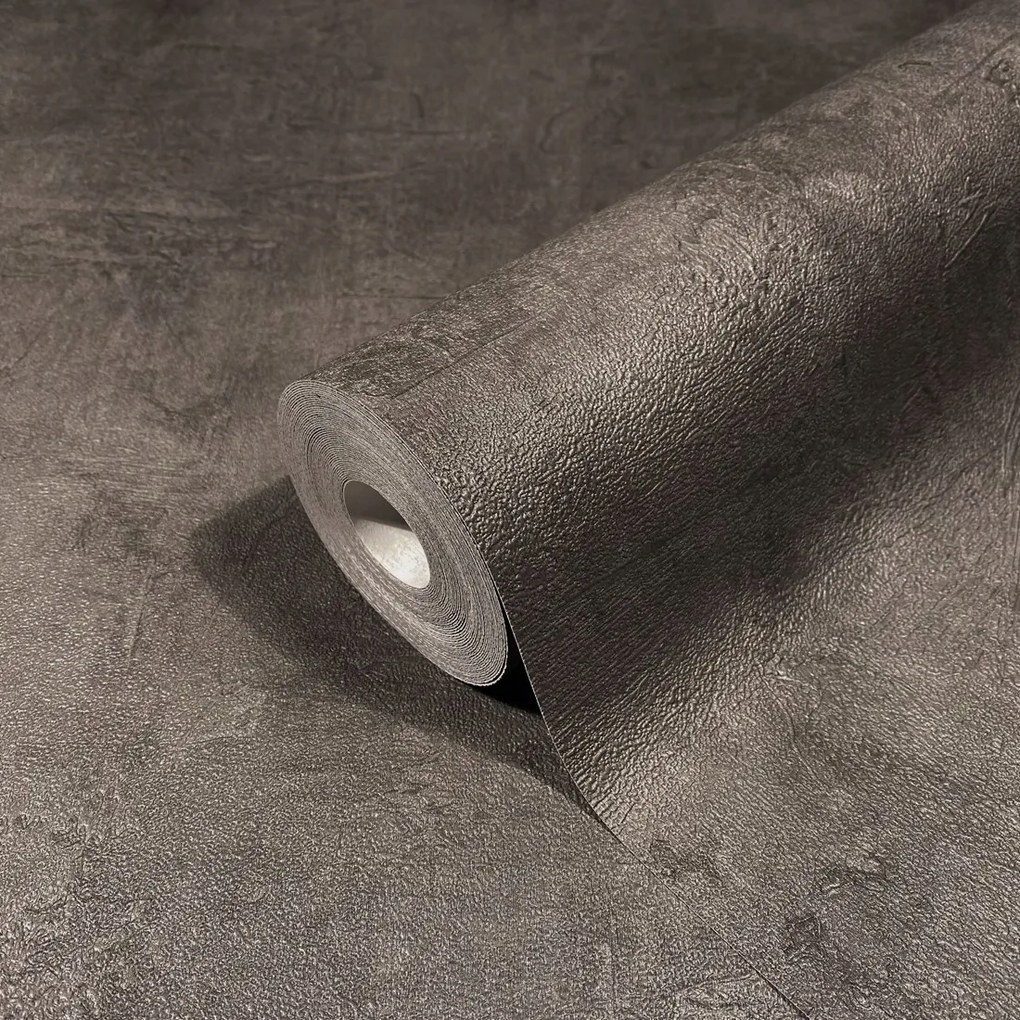 Vinil Tapéta Dombornyomott Taupe Vakolat Utánzat