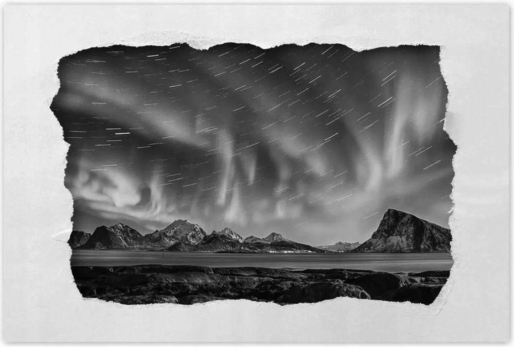 Poszterek 120x80 Északi fény Norvégia