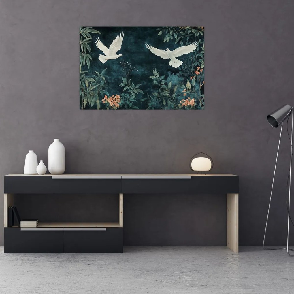 Kép - Két galamb (90x60 cm)