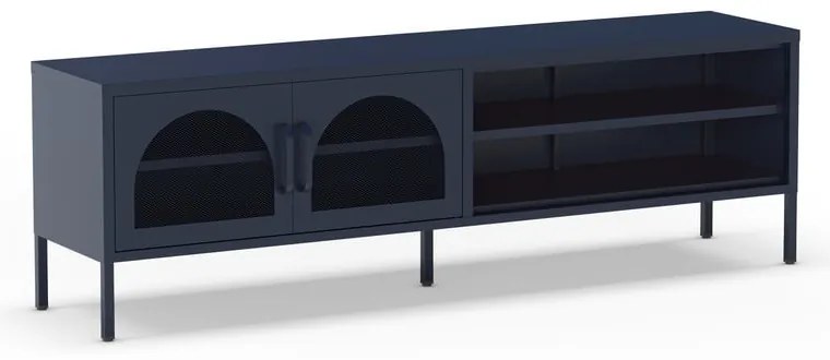 Sötétkék TV-állvány 160x50 cm Diora – Marckeric