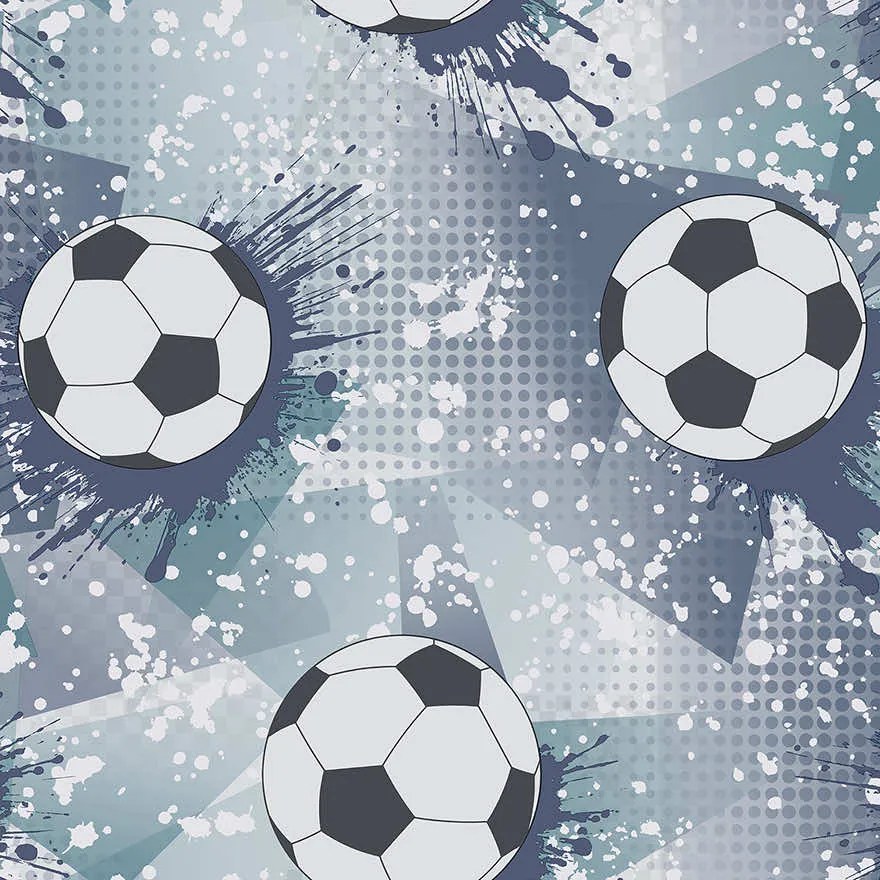 Holden Decor Adventure Awaits Football Frenzy sötétkék-zöldeskék focis papír tapéta – 14093