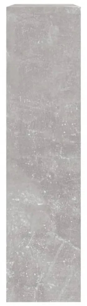 betonszürke 2 szintes cipőszekrény tükörrel 63 x 17 x 67 cm
