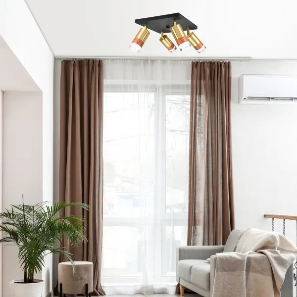 Spotlámpa AURORA 4xGU10/10W/230V