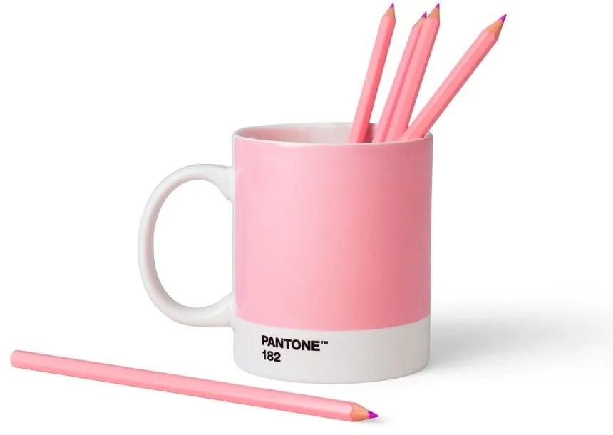 Rózsaszín kerámia bögre 375 ml Light Pink 182 – Pantone