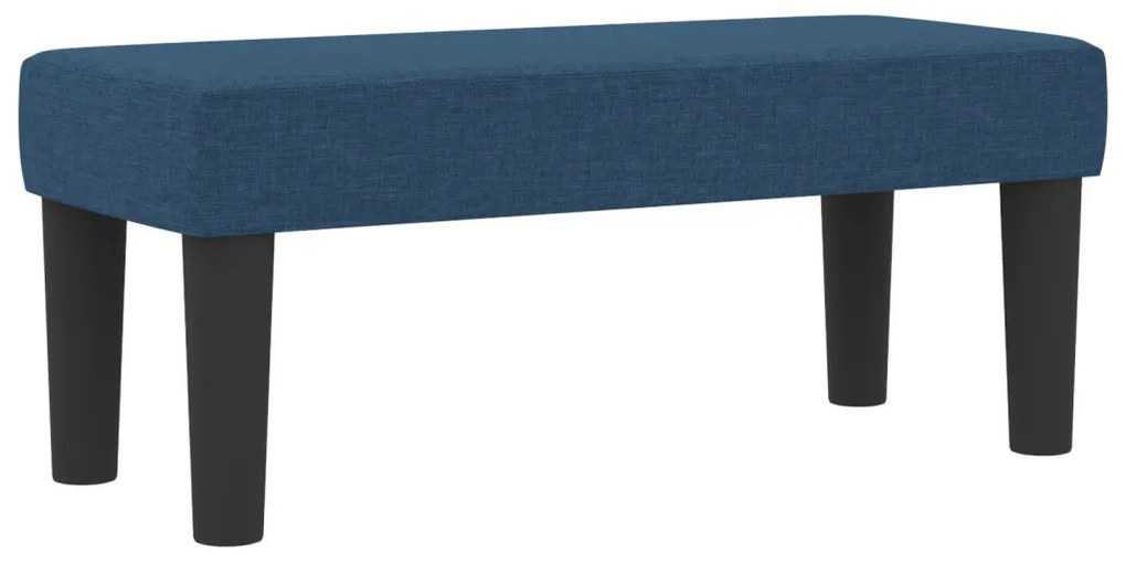 Boxspring Ágy matraccal és padlóval Kék 90x200 cm Szövet