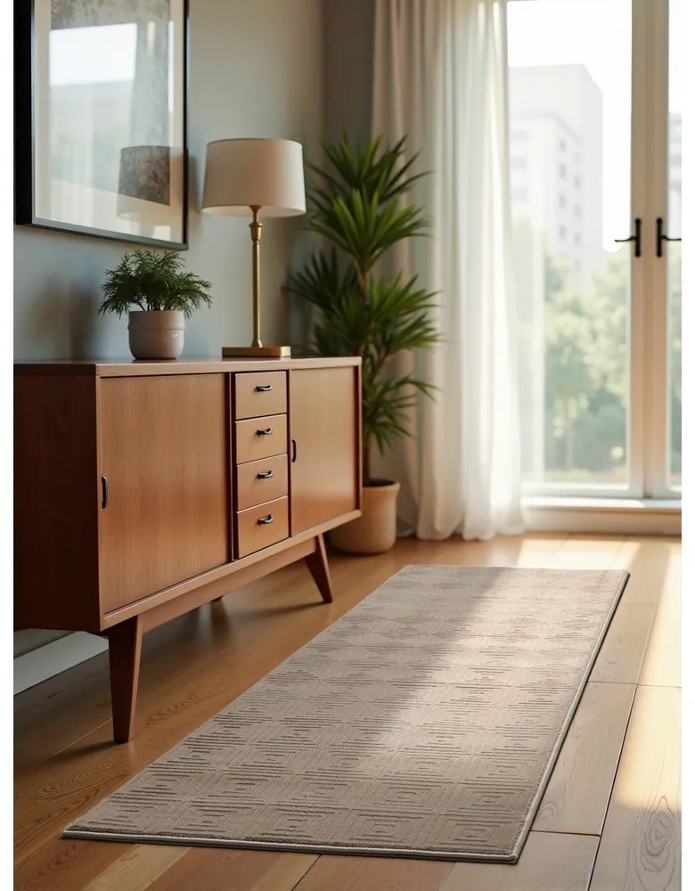 Bézs futószőnyeg 80x240 cm Perles Tourmaline – Elle Decoration