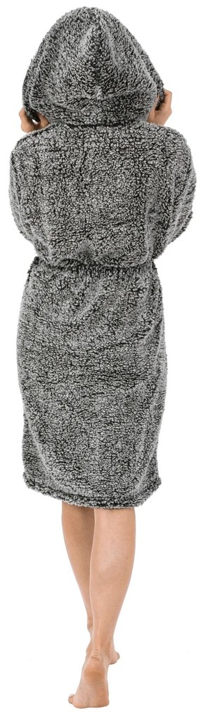 Fürdőköpeny Fluffy grey S/M