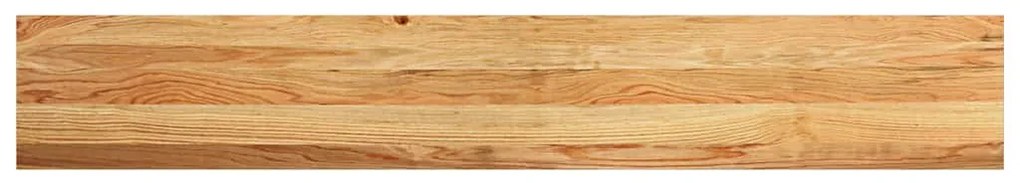 ablakpárkányok 2 db világosbarna 160x30x2 cm tömör fa tölgyfa