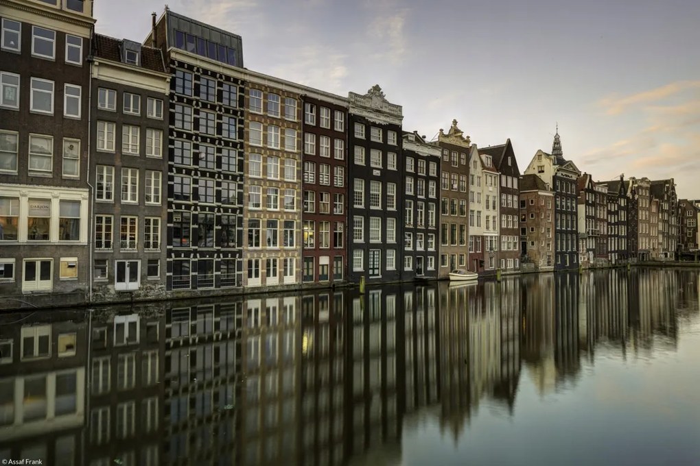 Poszter 30x20cm Csatorna Amszterdam városon át 7, Assaf Frank