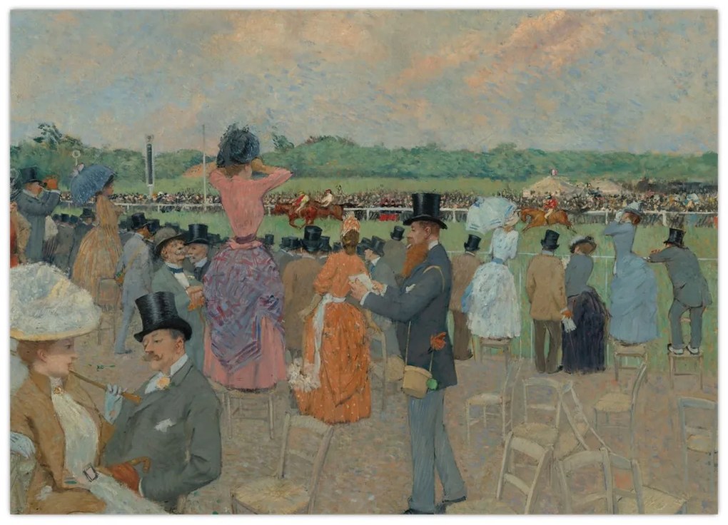 Kép - Jean-Louis Forain, The Races at Longchamp, reprodukciók (70x50 cm)