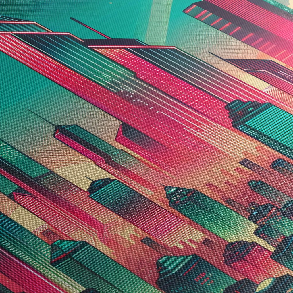 Kép – Nagyváros pop-art stílusban (70x50 cm)