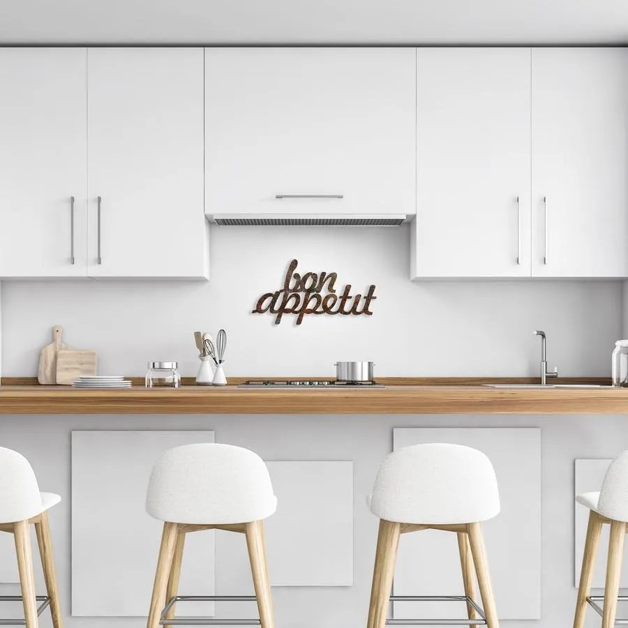 Fém fali dekoráció, Rusty Bon Appetit