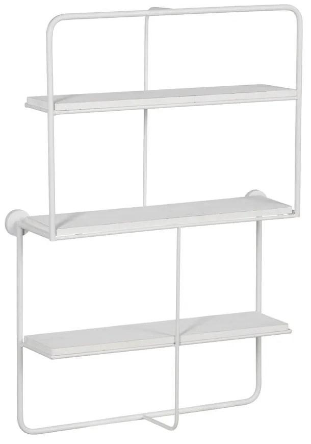 Fehér többszintes fém fali polc 51 cm – Ixia