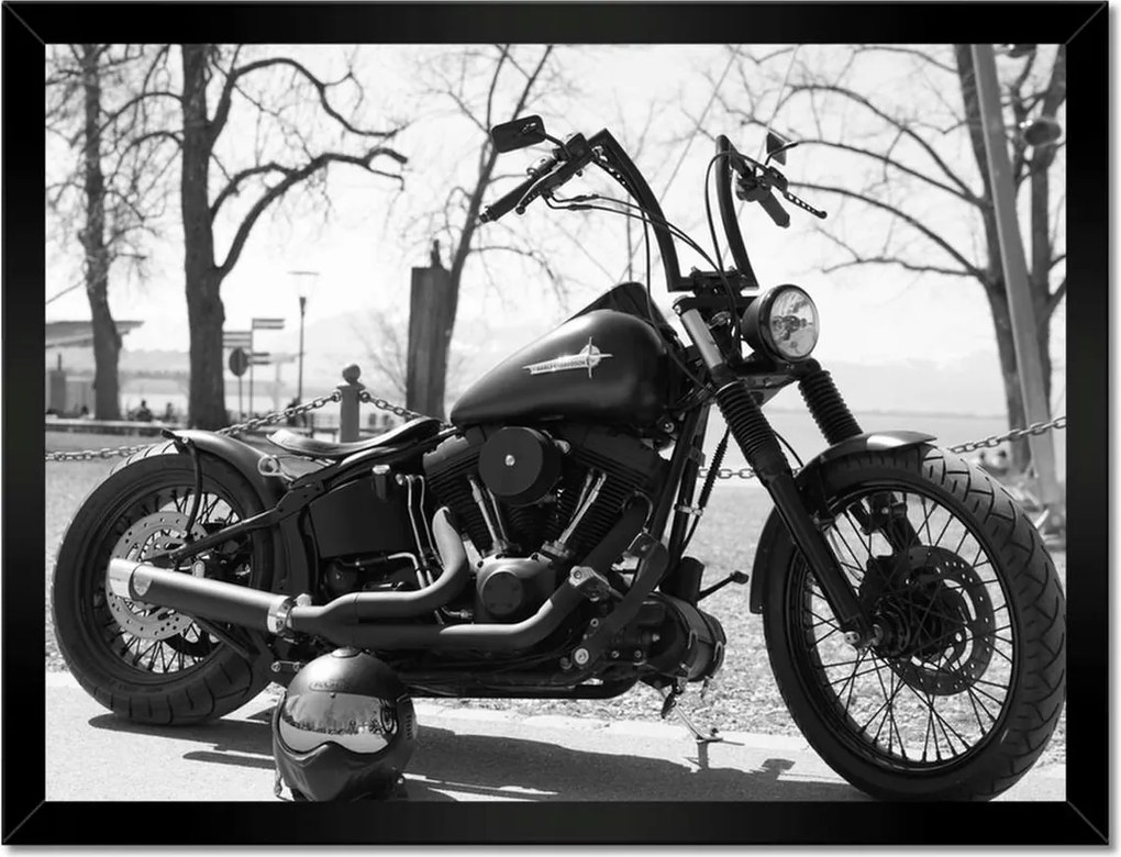 Poszterek keretben 40x30 Harley Davidson motorkerékpár