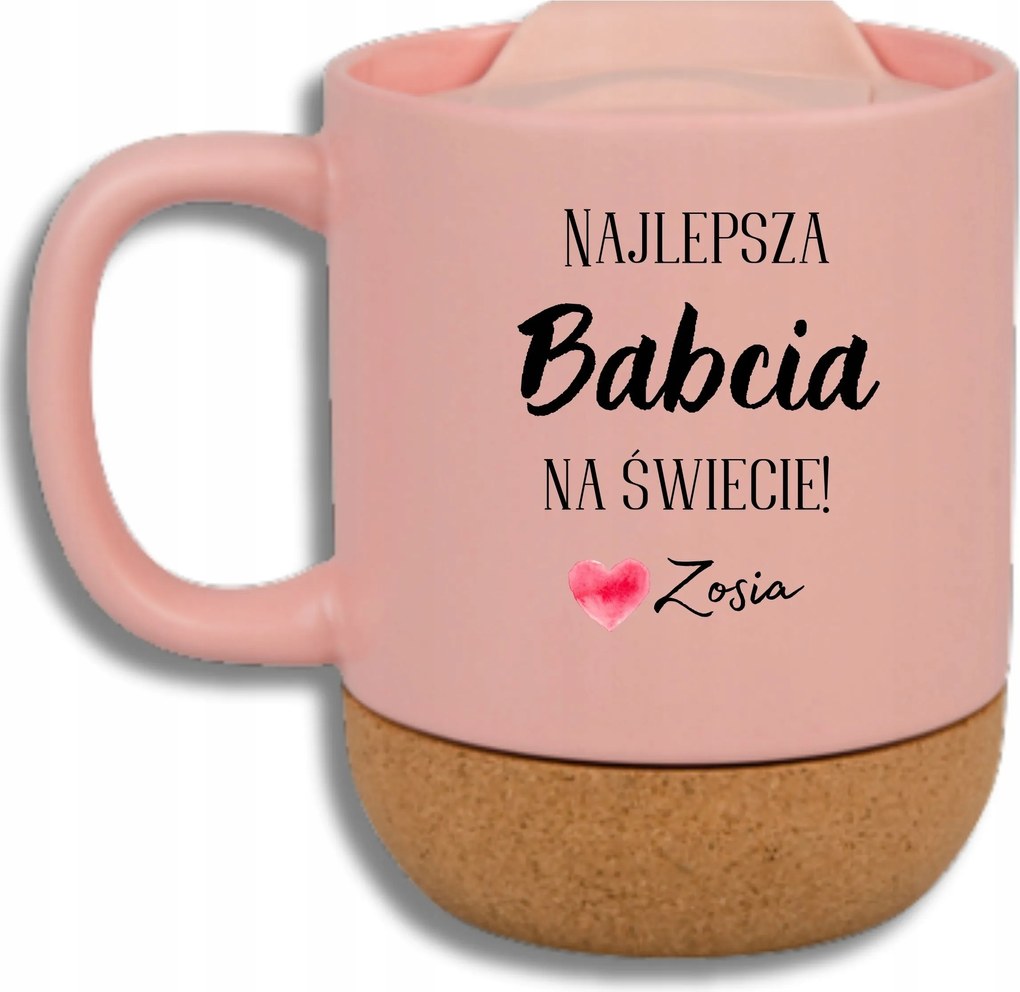 Rózsaszín Bögre Parafa Vicces Ajándék Nagymama Napja A Legjobb Nagymama A Világon