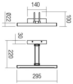 Redo 01-3472 - LED Képmegvilágító IKON LED/7,3W/230V 29,5 cm CRI 92 réz
