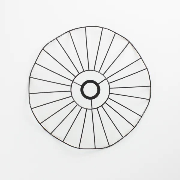 Brilagi - LED függeszték kábelen CERIA WIRE 1xE27/40W/230V Ø 40 cm fekete