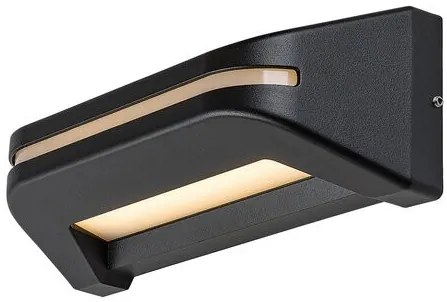RÁBALUX 77174 KOBARID Modern Kültéri Fali Lámpa Fekete IP44