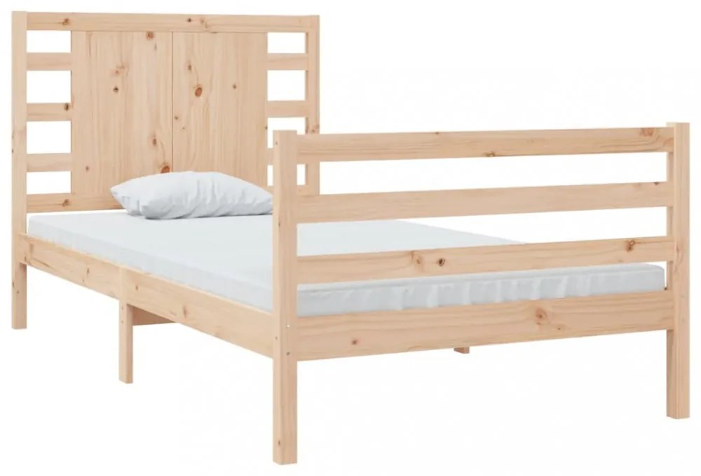 tömör fenyőfa ágykeret matrac nélkül 90 x 190 cm