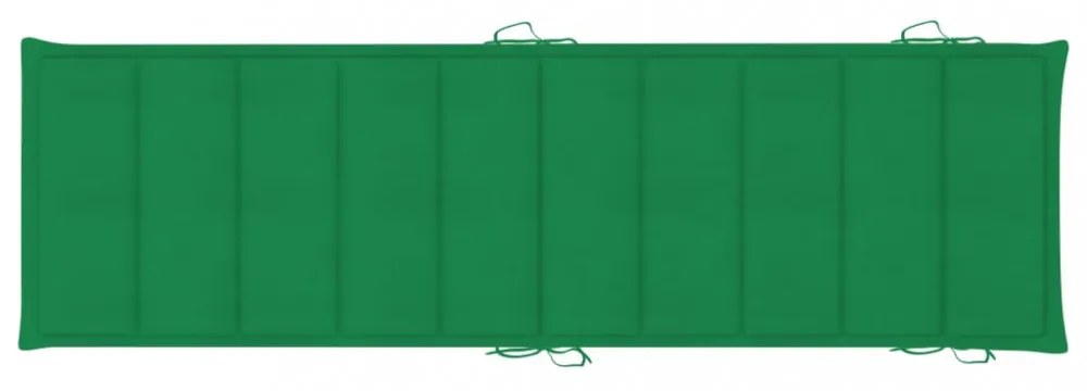 zöld oxford szövet napozóágy párna 186 x 58 x 3 cm