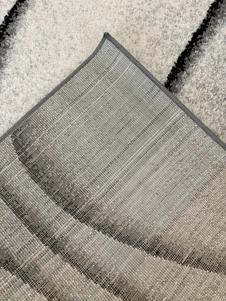 Nora 6032 szürke modern szőnyeg 80x150 cm