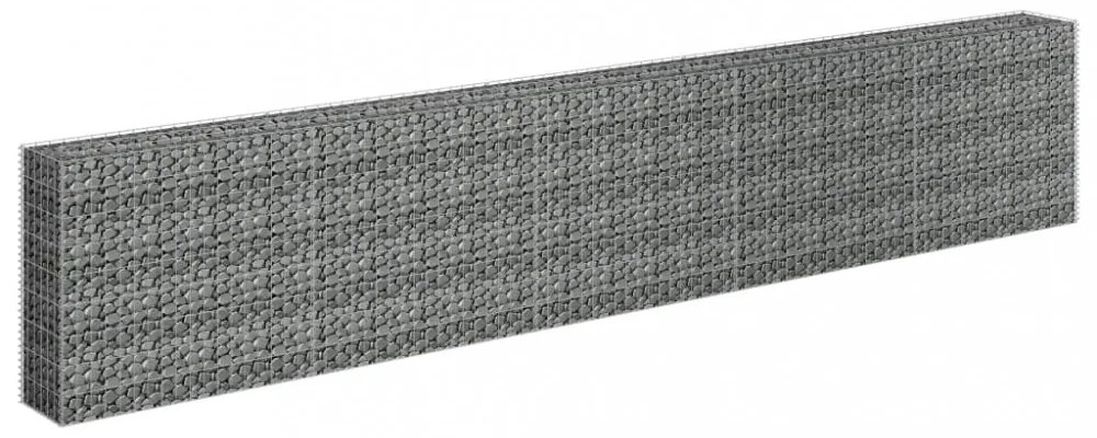 horganyzott acél gabion magaságyás 450 x 30 x 90 cm