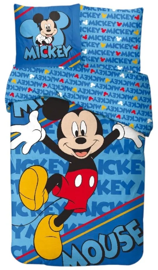Disney Mickey Fun Adventure ágyneműhuzat 140×200cm, 65x65 cm