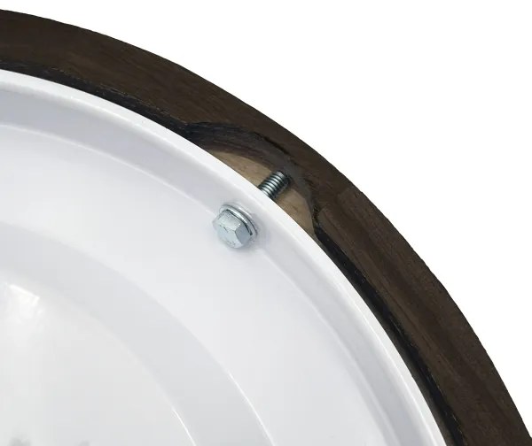 Brilagi - LED mennyezeti lámpa CARVALHO SMOKEY LED/20W/230V tölgy átm. 27,5 cm