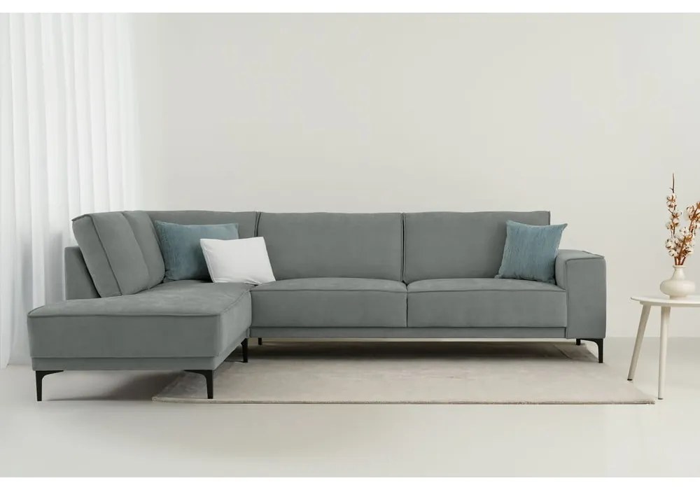 Sötétszürke sarokkanapé (bal oldali) Copenhagen – Scandic