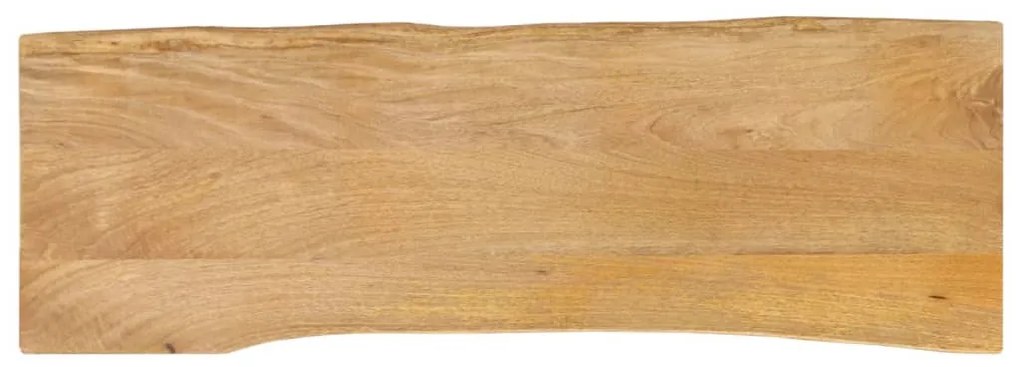 tömör mangófa természetes élű asztallap 110 x 40 x 2,5 cm