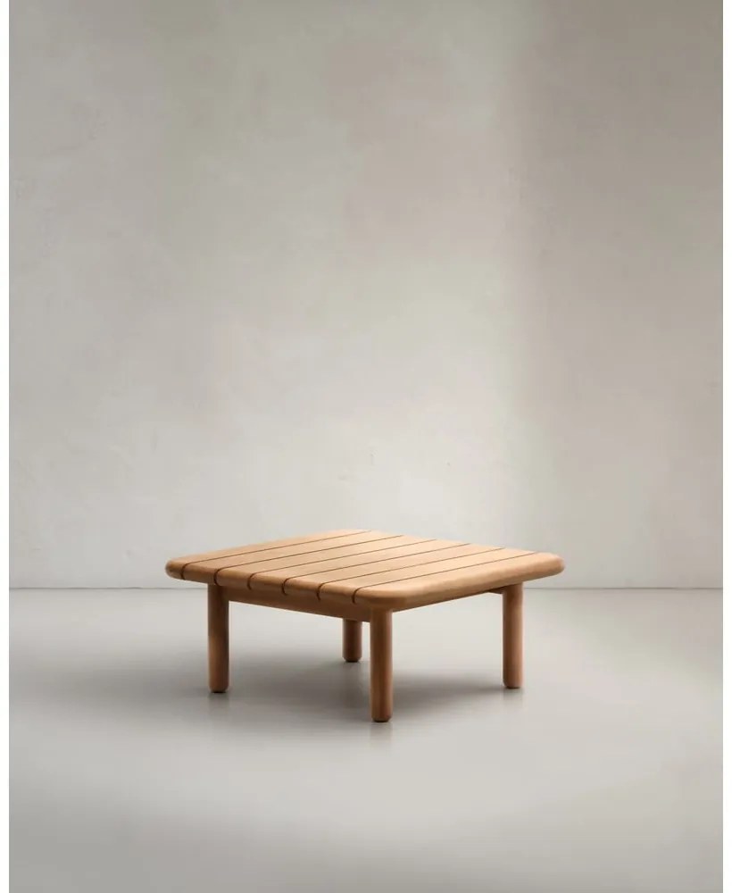 Teakfa kerti dohányzóasztal 70x70 cm Turqueta – Kave Home