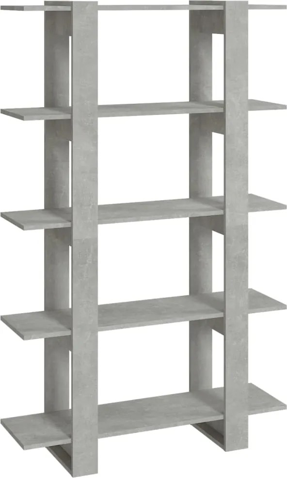 vidaXL betonszürke könyvszekrény/térelválasztó 100 x 30 x 160 cm