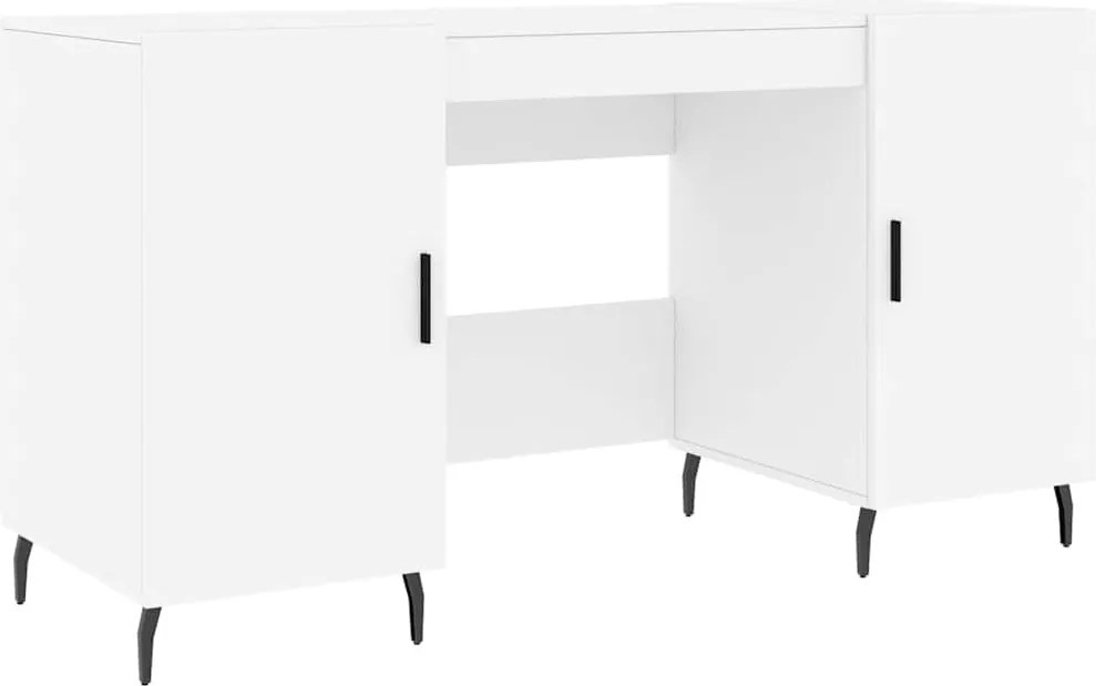 vidaXL fehér szerelt fa íróasztal 140 x 50 x 75 cm