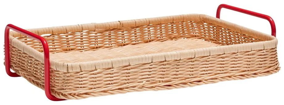 Rattan szervírozó tálca 27x42 cm Splint – Hübsch