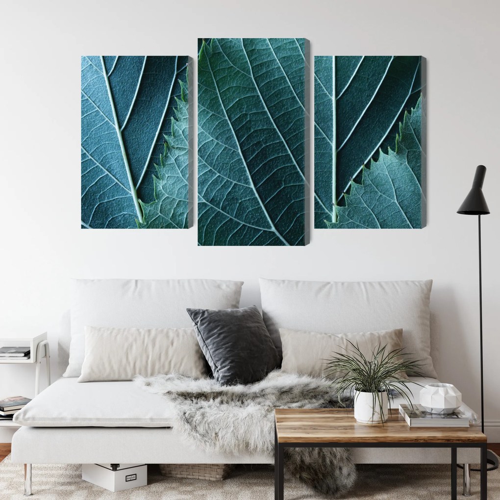 Levélminta vászonkép - 120x80 cm