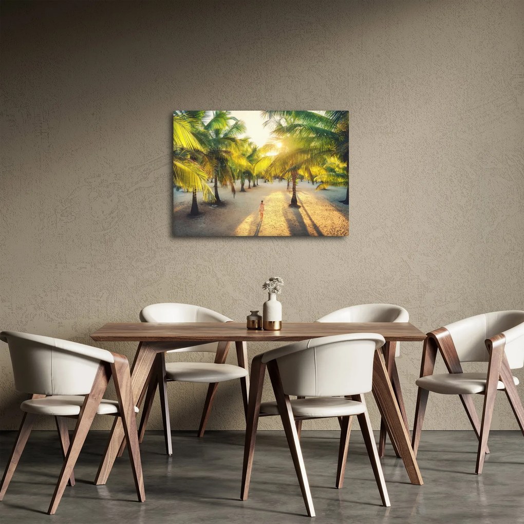 Kép - Nő a pálmafáknál (70x50 cm)