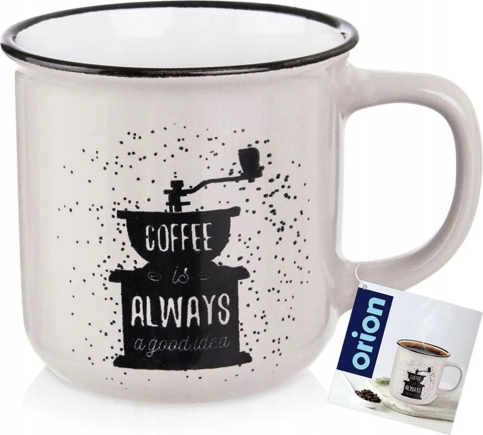 Kerámia bögre kávé tea gyógynövény italok Fehér 370 ml