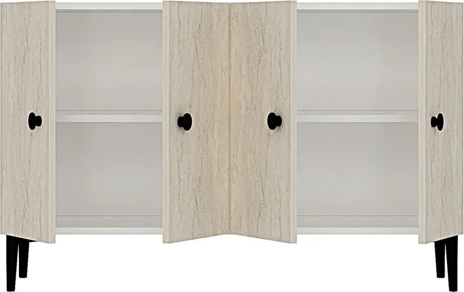 Pella 120 - White, Travertine
