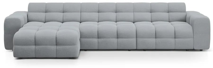 Szürke sarokkanapé (bal oldali-heverő résszel) Kendal – Micadoni
