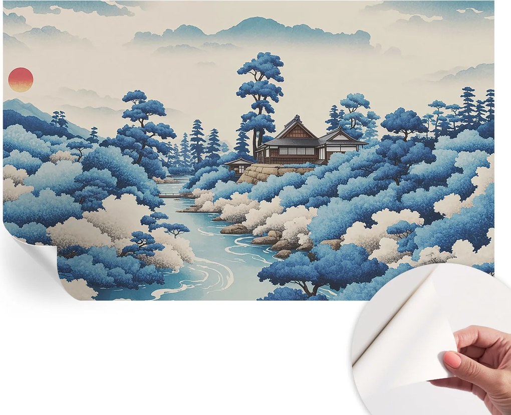 Design fali fotótapéta Öntapadós Nyugodt természet 416x254 cm