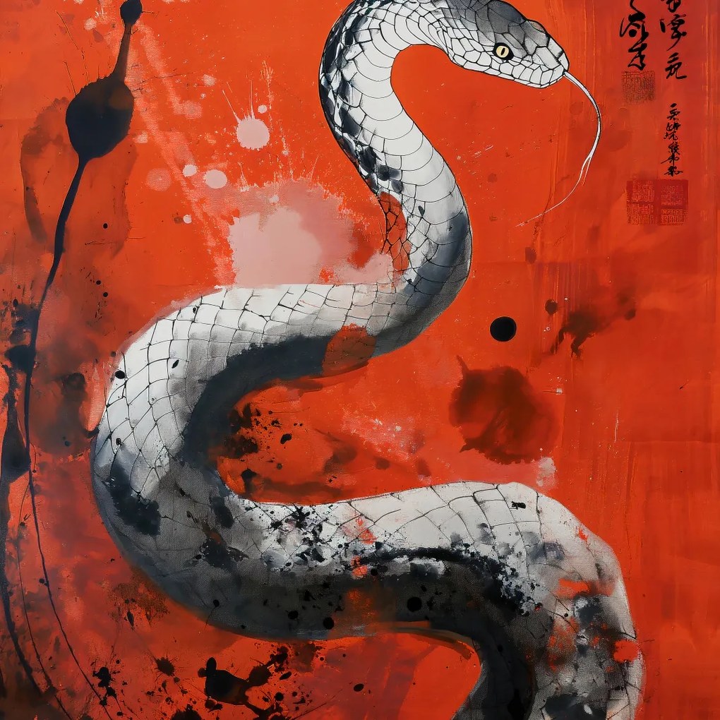 Poszter 100x100cm Sárkánykígyó lélegzet