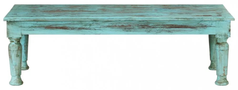 tömör újrahasznosított fa dohányzóasztal 110 x 50 x 34 cm