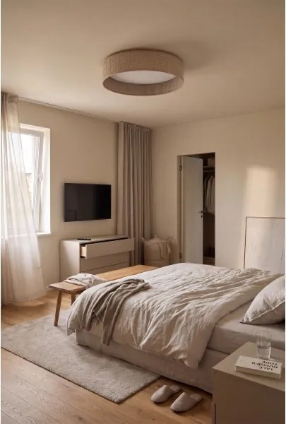 BRILAGI - VELVET SIMPLE LED mennyezeti lámpa 24W/230V 3000K, átm. 45 cm, bézs
